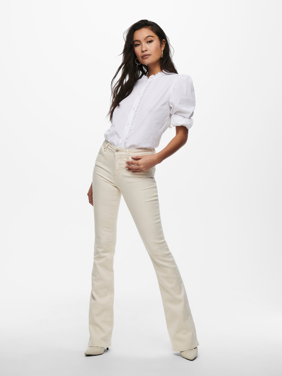 ONLBLUSH MW Flared Jeans - DOT019